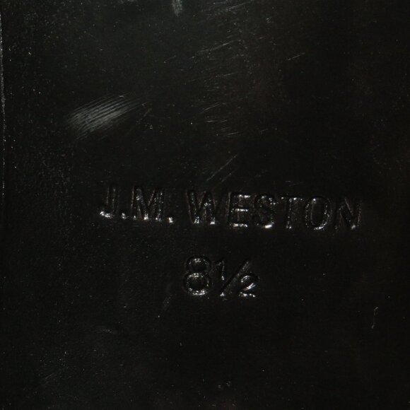 J.M. Weston 911 Black Calf Leather One Piece Formal Loafer 9.5 NWOB Bags & Trees - Picture 10 of 12